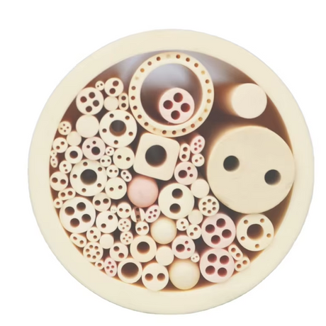 99% 99.7% Alumina Ceramic Tube Industrial Ceramic Thermocouple Tube