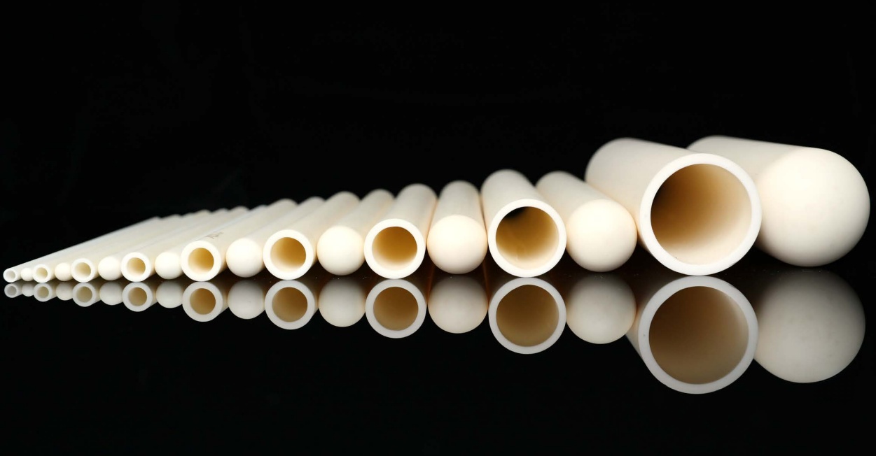 99% 99.7% Alumina Ceramic Tube Industrial Ceramic Thermocouple Tube